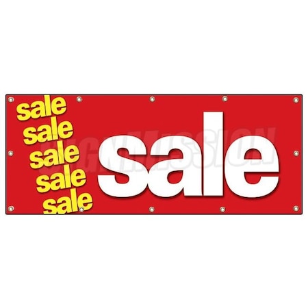 Signmission SALE BANNER SIGN clearance retail signs 50% 25% 10% huge must go B-120 Sale